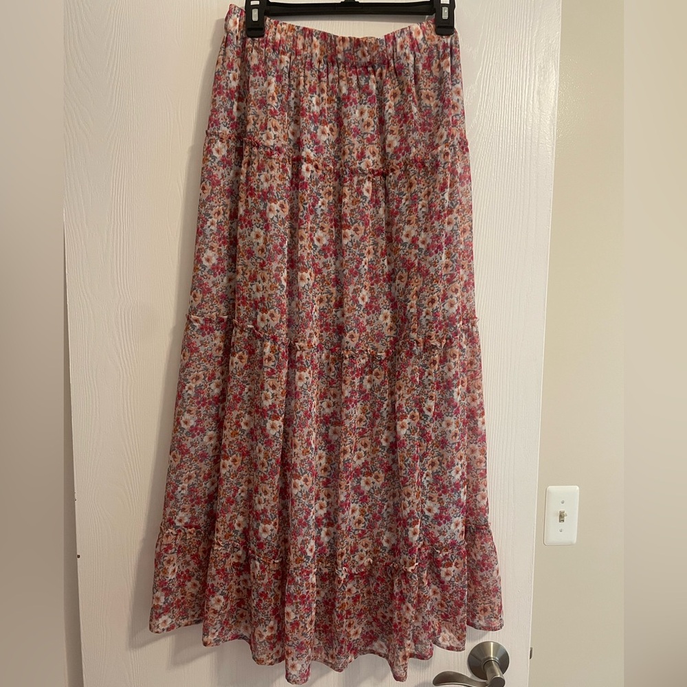 A-line Maxi Skirt Casual